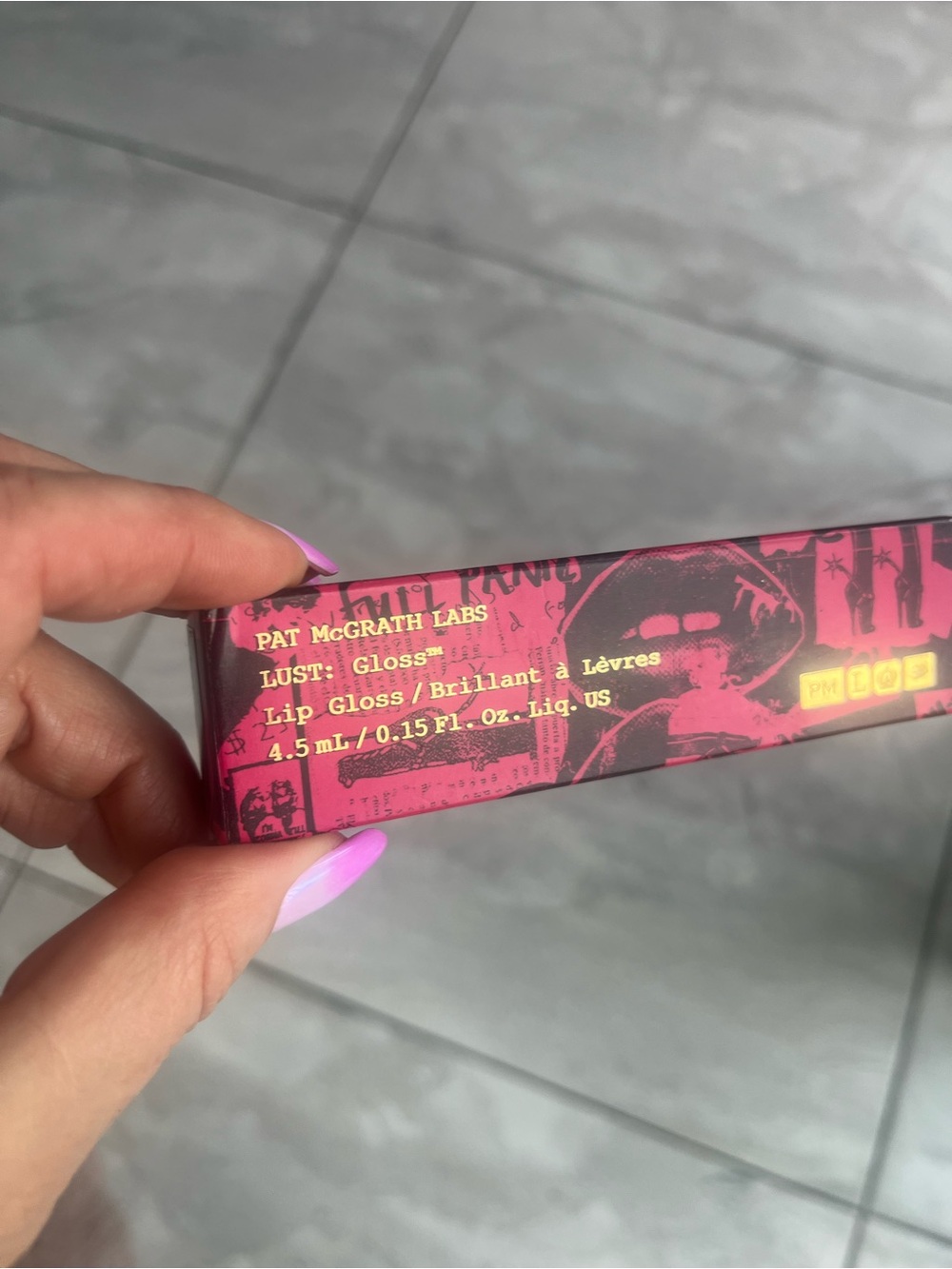 Pat McGrath Lust Gloss Lip Gloss in Magenta Pink Packaging Astral Moon Flower